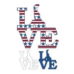 (image for) Patriotic State Love Map - Delaware